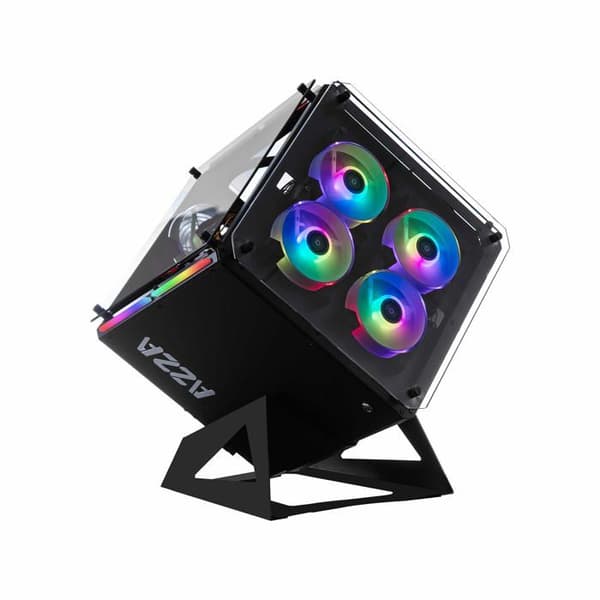 PC Chassi - AZZA - Cube 802 - Full-Tower - Svart - ATX, Micro ATX, Mini-ITX - Spel