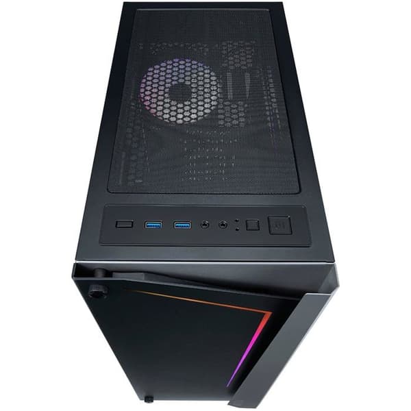 Mellanstort ATX-chassi - Azza - Apollo RGB - Glaspanel - Svart/grå - Gaming