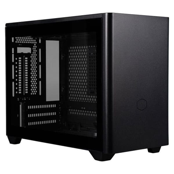 PC-fodral - COOLER MASTER - MasterBox NR200P - Mini-ITX - Stål och härdat glas - Riser-kabel - Svart (MCB-NR200P-KGNN-S00)