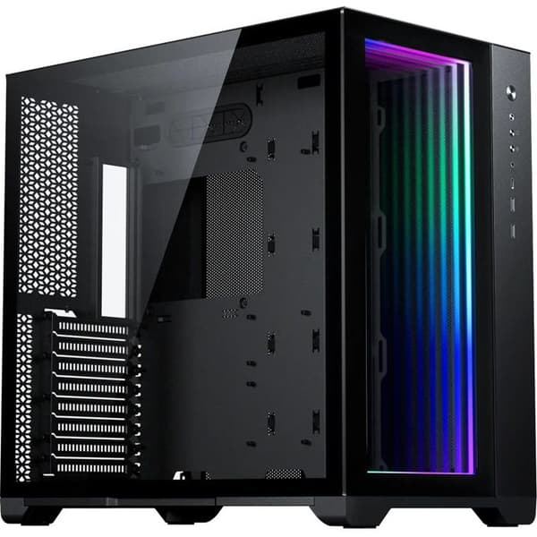 E-ATX Mid Tower PC-fodral - Magnium Gear - Qube 2 - Glaspaneler - RGB - 360 mm kylning