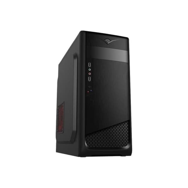 Akyga AK995BK ATX midi tower - Svart - Ingen strömförsörjning - USB-ljud Svart