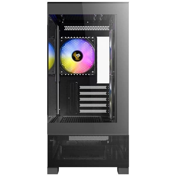 Antec CX500M RGB MicroATX spelfodral i härdat glas - Svart