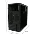 Miniatyrbild 3 av 4: LC-Power 2014MB PC-fodral - Midi ATX Tower - Metall - Svart - Micro-ATX, Mini-ITX - 13,5 cm