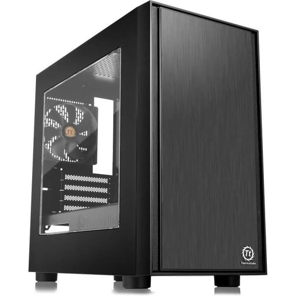 THERMALTAKE PC CASE Versa H17 Window - Mini Tower - Svart - Micro ATX Format (CA-1J1-00S1WN-00) Svart