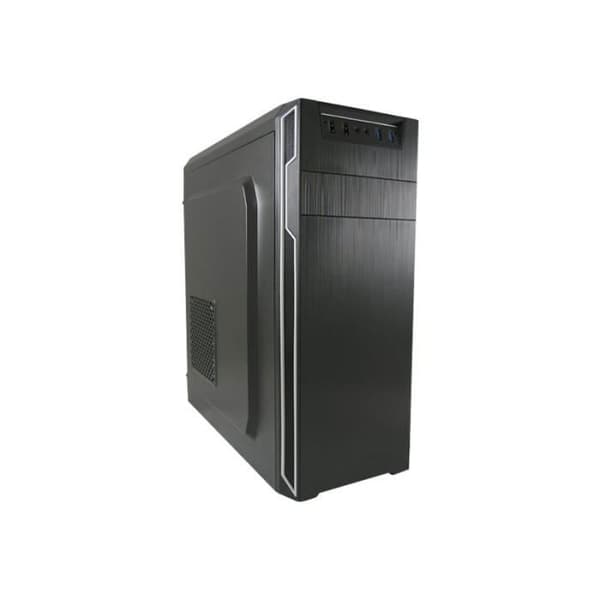 PC-chassi - LC Power - Classic 7038B - Midi ATX-torn - Svart borstat aluminium - USB 3.0 Svart