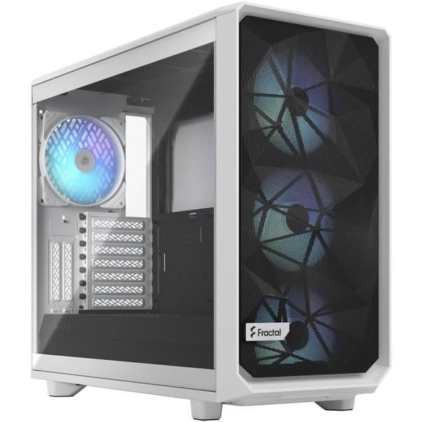 FRACTAL DESIGN - Meshify 2 RGB White TG Clear Tint - PC-fodral - Vit ( FD-C-MES2A-08 ) Vit