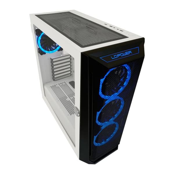 Gamingchassi - LC-Power - 805BW Holo-1X - Vit - RGB - ATX