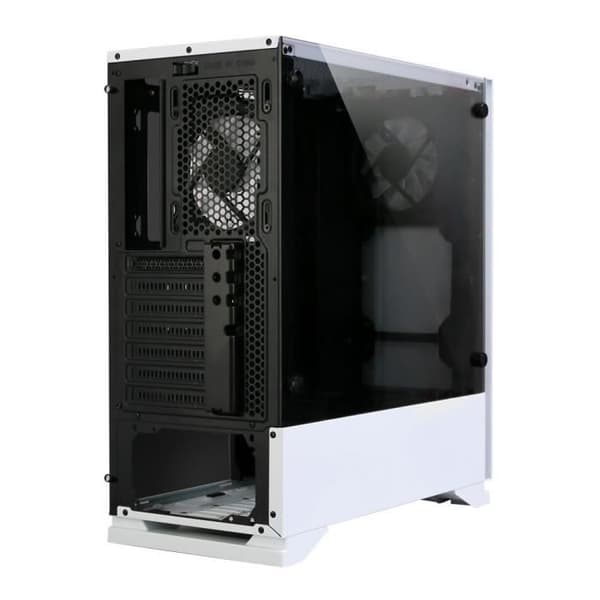 ZALMAN S5 PC CASE - Medium Tower - Vit - Härdat glas - ATX-format (S5TGWH)