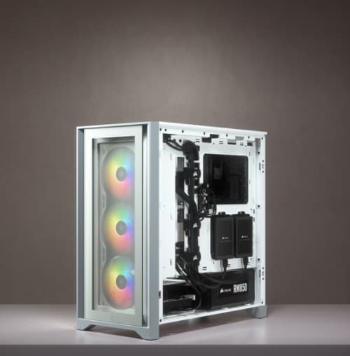 Corsair iCUE 4000X RGB Midi Tower Hvid