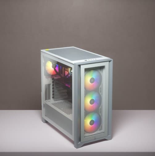 Corsair iCUE 4000X RGB Midi Tower Hvid