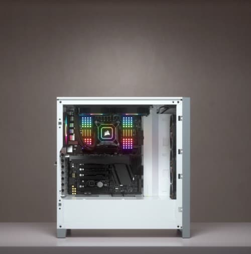 Corsair iCUE 4000X RGB Midi Tower Hvid