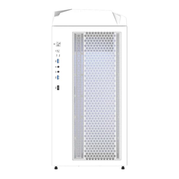 Gigabyte-chassi C301 med glas, vit, ATX, Mid Tower