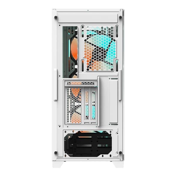 Gigabyte-chassi C301 med glas, vit, ATX, Mid Tower Vit