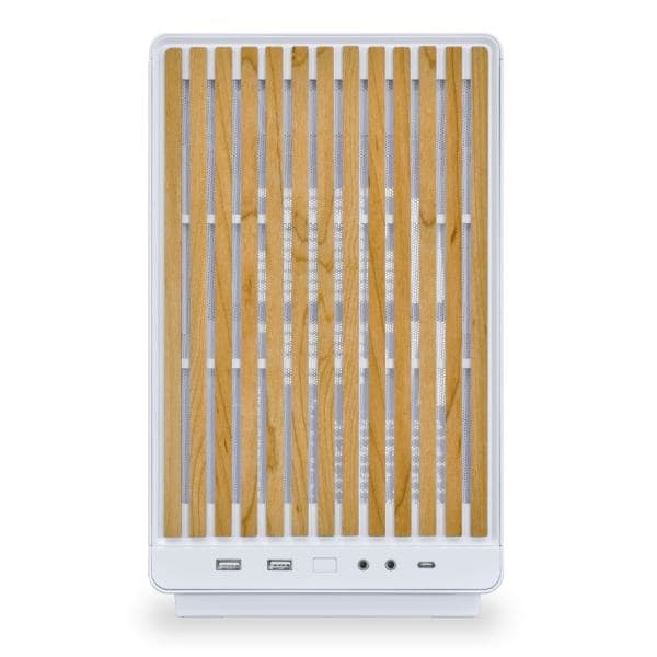 Lian Li DAN Cases A3-mATX Wood Edition PC-chassi, Micro-ATX - Bok, vit