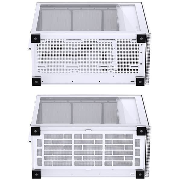 Jonsbo D41 MESH ATX-chassi, härdat glas - vit