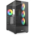 Miniatyrbild 1 av 2: Sharkoon AK6 RGB Datorlåda ATX Svart