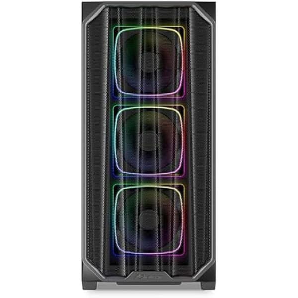 ATX PC-chassi - SHARKOON - AK5M RGB - PWM RGB-fläktar - Radiatorstöd - Rymlig design