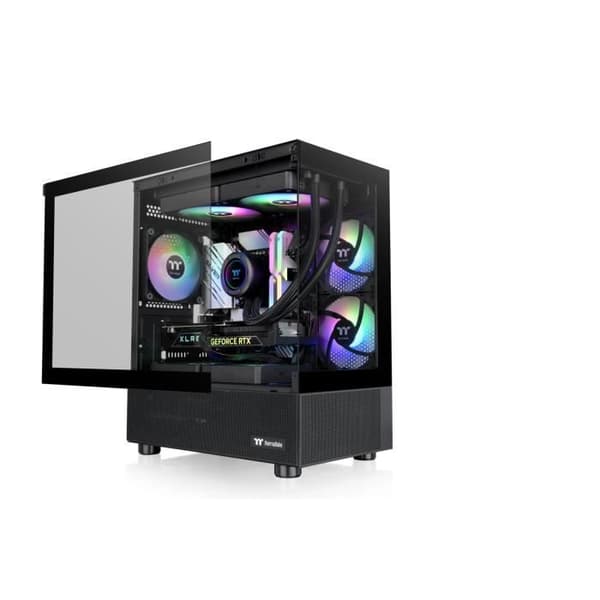 Thermaltake View 170 TG Chassi för PC Micro ATX Svart med Härdat Glas och ARGB