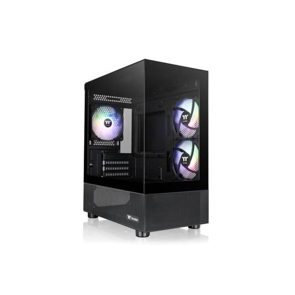 Thermaltake View 170 TG Chassi för PC Micro ATX Svart med Härdat Glas och ARGB