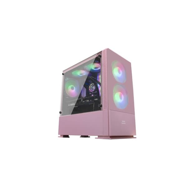 MicroATX-datorlåda - Mars Gaming - MCZP Rosa - RGB - MESH-panel - Vattenkylning