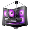 Miniatyrbild 2 av 4: Mars Gaming MC-VISIONM, Kompakt MicroATX Gaming Chassi, Trippla Tempererat Glas, 240mm Vattenkylning, Svart