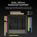 Miniatyrbild 6 av 6: PC-kabinett - CORSAIR - Serie FRAME 4000D - Minitorn - Svart