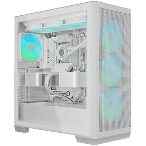 PC Chassi - APNX - GEH Midi APNX C1-R-WT-V1 - Vit - MicroATX/MiniITX - Effektiv kylning
