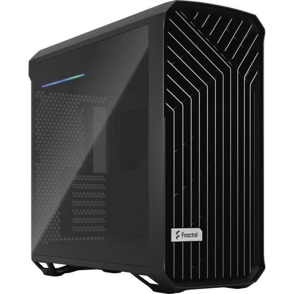FRACTAL DESIGN Torrent Black TG Dark Tint SSI-CEB Optimized Airflow PC-fodral med 5 fläktar ingår (FD-C-TOR1A-06)