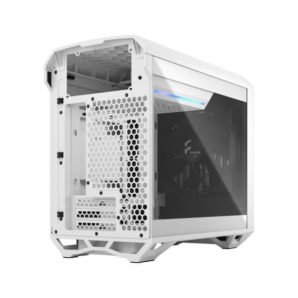 PC-fodral - FRACTAL DESIGN - Torrent Nano White TG Clear Tint - Vit ( FD-C-TOR1N-03 )