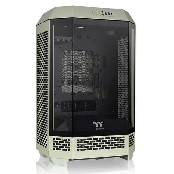 Micro Tower Chassi - THERMALTAKE - 300 - Matcha Grön - RGB - Micro ATX Grön