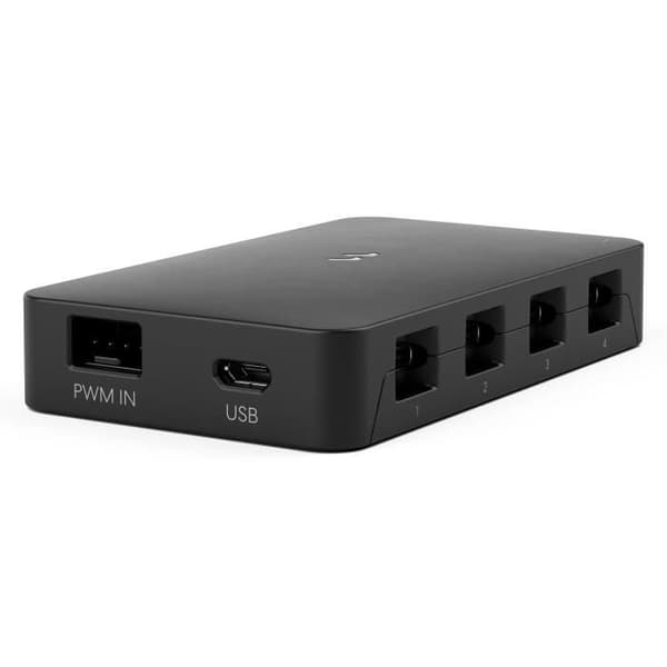 PC-chassi - FRACTAL DESIGN - Adjust Pro Hub - Micro-USB - Upp till 16 ARGB Gen 2-enheter - PC med intern USB 2.0-kontakt - Svart