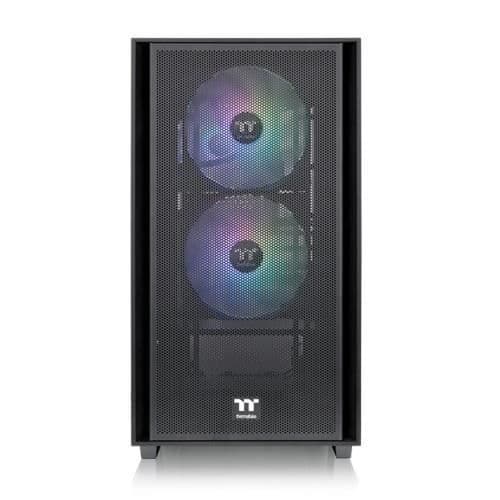 Thermaltake Versa H16 Chassi PC Micro Tower Tempererat Vetro ARGB Svart