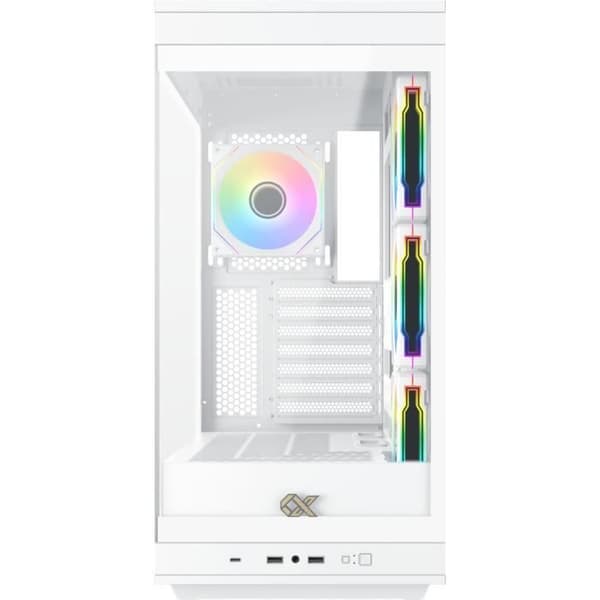 PC-chassi - XIGMATEK - META Arctic - Mellan tur - E-ATX - Härdat glas - ARGB - Vit