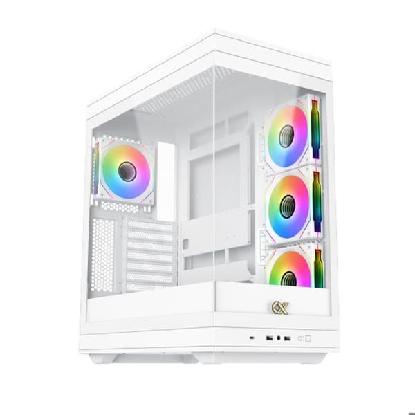 PC-chassi - XIGMATEK - META Arctic - Mellan tur - E-ATX - Härdat glas - ARGB - Vit