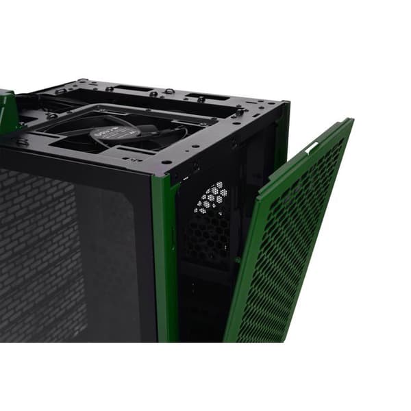 PC Mini-tower - Thermaltake - The Tower 200 - Grön Racing - 2 fläktar - Sidofönster