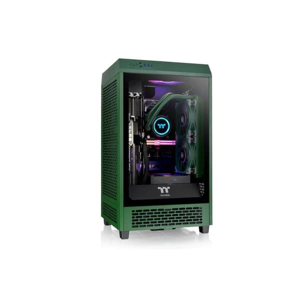 PC Mini-tower - Thermaltake - The Tower 200 - Grön Racing - 2 fläktar - Sidofönster