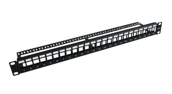 MicroConnect 19"" Blank patchpanel, 24 porte, PP-004BLANK