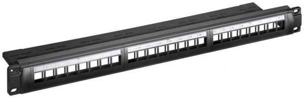 MicroConnect CAT6 24 port 19" patchpanel, PP-027