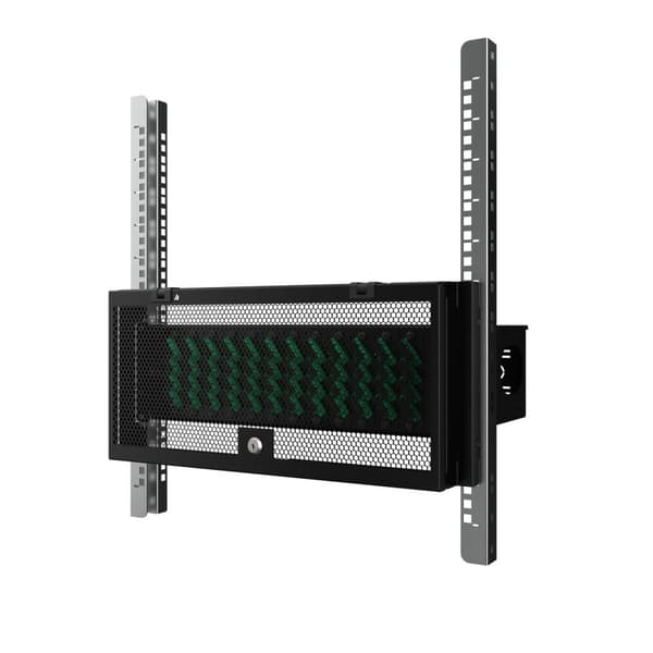 Lanview 5U rackmonterad säkerhetsskyddspanel 19" RAB505BL