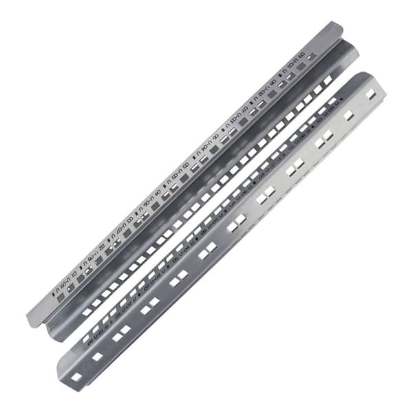 Lanview 9U installationsskena, galvaniserad, set om 2, RAX405