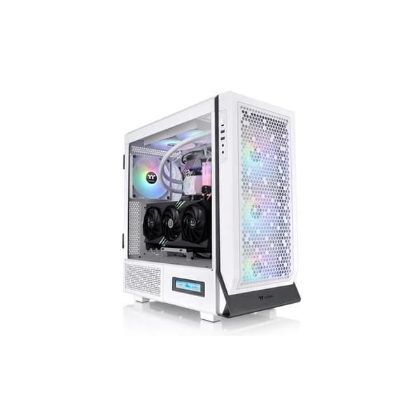 Chassi E-ATX - Thermaltake - CERES 500 TG ARGB SNOW - Härdat glas - 4 ARGB-fläktar - Elegant design Vit