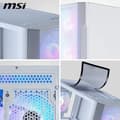 Miniatyrbild 2 av 2: MSI MAG Forge M100R White Micro-ATX-fodral - GPU-stöd upp till 300 mm, ARGB-fläktar, magnetiska dammfilter, glas