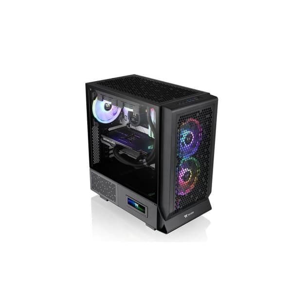 Chassi - THERMALTAKE - Ceres 330 TG ARGB - Mellanstorlek - Svart - Förinstallerade ARGB-fläktar