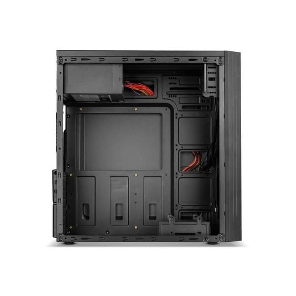 NOX LITE010 PC-fodral ATX midi tower 500 Watt (ATX) svart USB-Audio