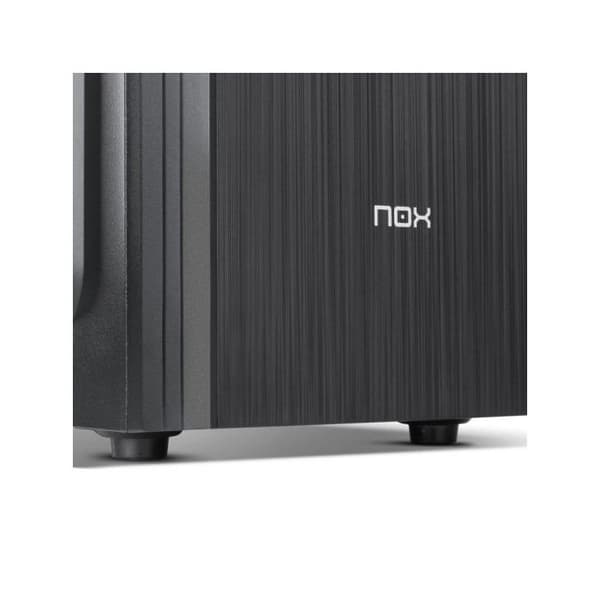 NOX LITE010 PC-fodral ATX midi tower 500 Watt (ATX) svart USB-Audio