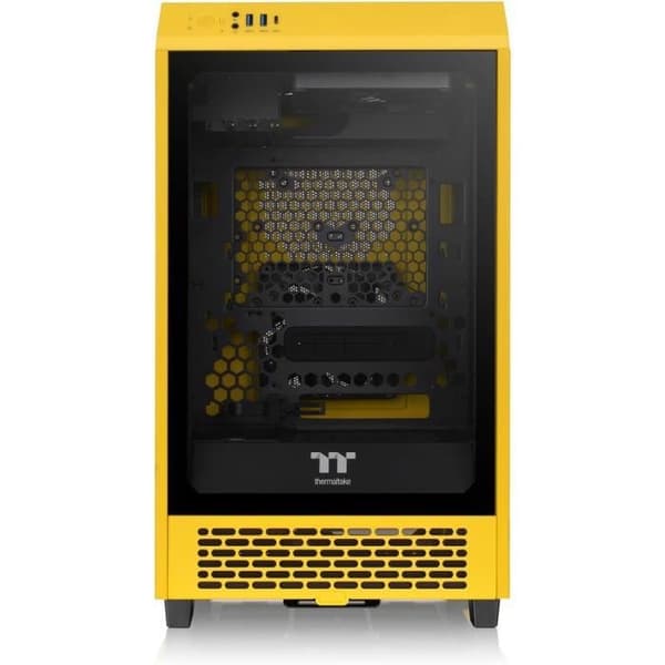 PC-chassi - THERMALTAKE - The Tower 200 Bumblebee - Mini ITX - Nvidia GeForce RTX 3090 - Vertikaldesign
