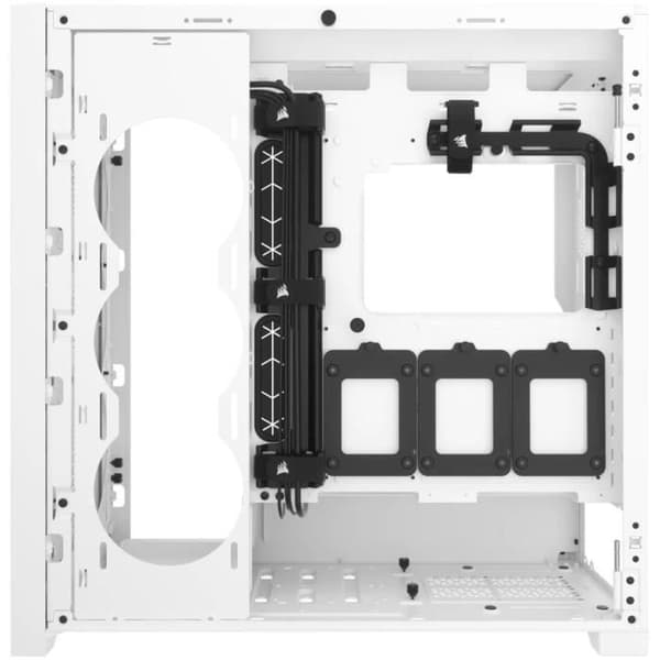PC-fodral - CORSAIR - 5000D CORE AIRFLOW - ATX Mid-tower - Optimerat luftflöde frontpanel - Vit - (CC-9011262-WW)