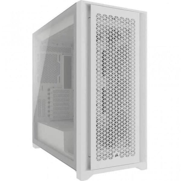 PC-fodral - CORSAIR - 5000D CORE AIRFLOW - ATX Mid-tower - Optimerat luftflöde frontpanel - Vit - (CC-9011262-WW) Vit
