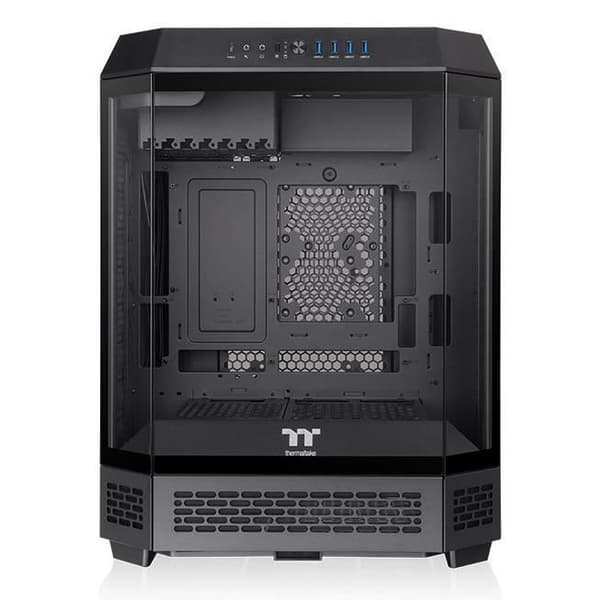 Thermaltake The Tower 600 Chassi PC Gaming ATX Midi Tower Svart Tempererat Glas RGB