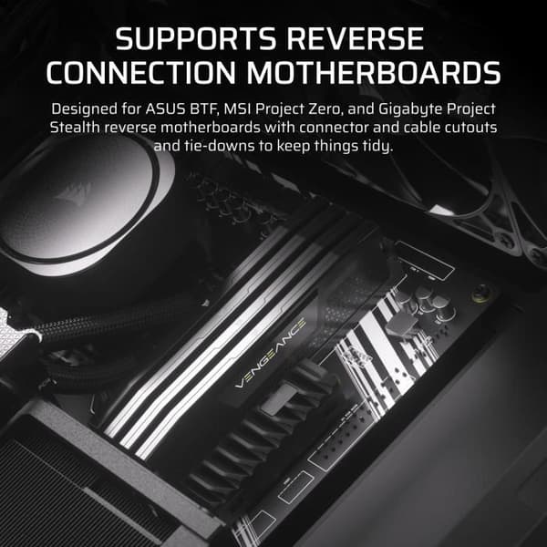 PC-kabinett - CORSAIR - Serie FRAME 4000D - Minitorn - Svart